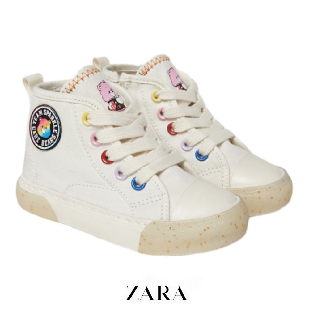 ZARA Kids | White | CARE BEARS © HIGH TOP SNEAKERS